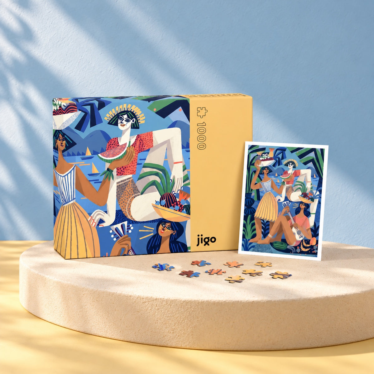 TOURIST by Gosia Herba – art puzzle box, poster and pieces