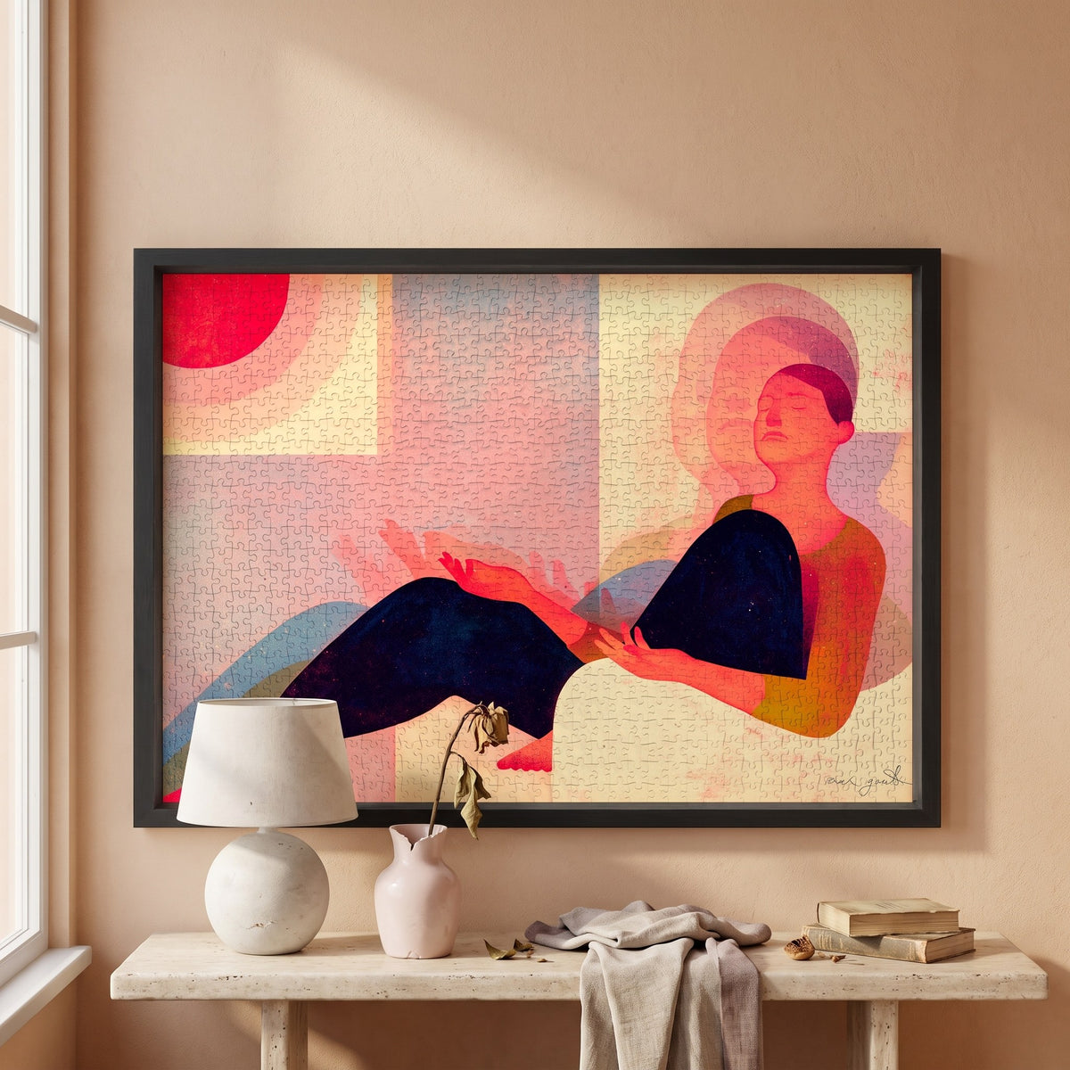 TO BE KNOWN by Owen Gent – framed jigsaw puzzle styled on the wall